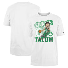 Jayson Tatum Boston Celtics Caricature Player T-Shirt White