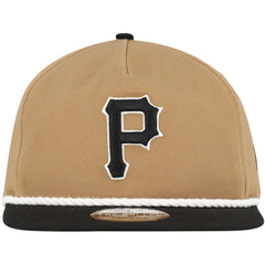 Pittsburgh Pirates New Era Golfer Snapback Hat - Khaki/Black Hats