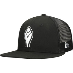 Atlanta Braves New Era 59FIFTY Trucker Fitted Hat - Black Hats