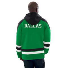 NHL Dallas Stars Starter Hockey Pullover Hoodie - Kelly Green/Black