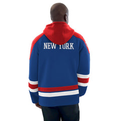 NHL New York Rangers Starter Hockey Pullover Hoodie - Blue/Red