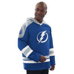 NHL Tampa Bay Lightning Starter Hockey Pullover Hoodie - Blue/Gray
