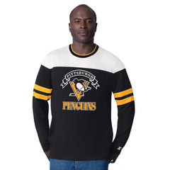 NHL Pittsburgh Penguins Starter Blitz Durene Long Sleeve T-Shirt - Black