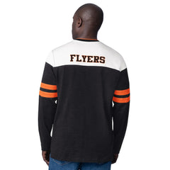 NHL Philadelphia Flyers Starter Blitz Durene Long Sleeve T-Shirt - Black