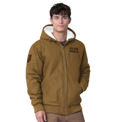 NHL Vegas Golden Knights G-III Sports by Carl Banks Build Up Full-Zip Hoodie Jacket - Tan