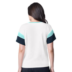 NHL Seattle Kraken G-III 4Her by Carl Banks Women's Rink Oversized Rhinestone V-Neck T-Shirt - White