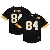 Randy Moss Minnesota Vikings Retired Player Name & Number Mesh Top Black