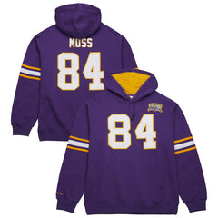 Randy Moss Minnesota Vikings Retired Player Name & Number Pullover Hoodie Purple