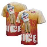 Jerry Rice San Francisco 49ers Burst Retired Player T-Shirt Gray