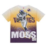 Randy Moss Minnesota Vikings Burst Retired Player T-Shirt Gray