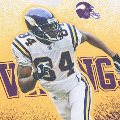 Randy Moss Minnesota Vikings Burst Retired Player T-Shirt Gray
