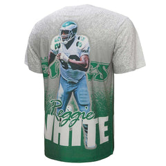 Reggie White Philadelphia Eagles Burst Retired Player T-Shirt Gray