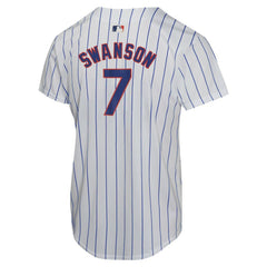 MLB Dansby Swanson Chicago Cubs Nike Youth Home Game Player Jersey - White
