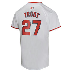 MLB Mike Trout Los Angeles Angels Nike Youth Home Game Player Jersey - White