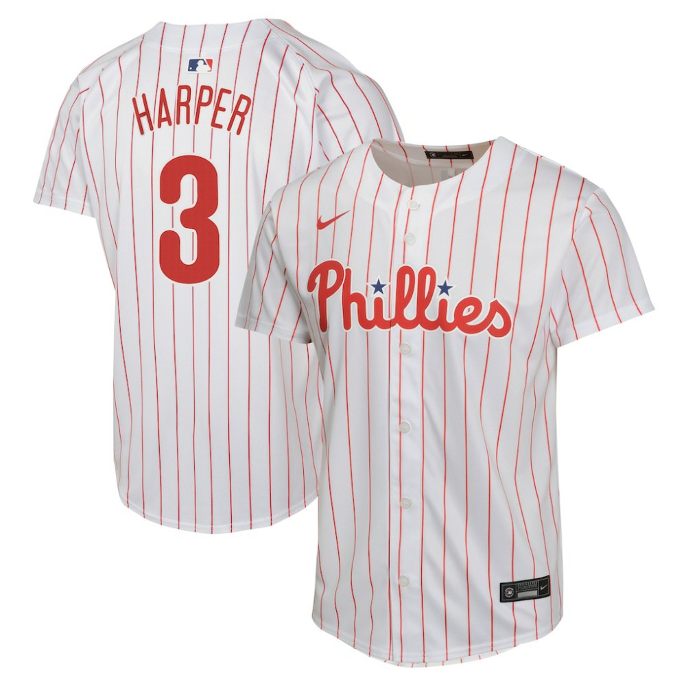 MLB Bryce Harper Philadelphia Phillies Nike Youth Home Game Player Jersey - White