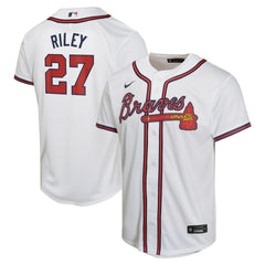 Austin Riley Atlanta Braves Nike Youth Home Game Player Jersey - White Jerseys