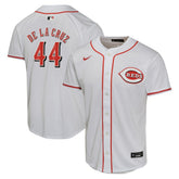MLB Elly De La Cruz Cincinnati Reds Nike Youth Home Game Player Jersey - White