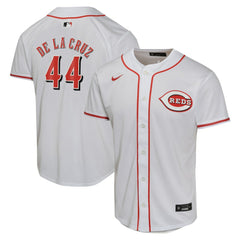 MLB Elly De La Cruz Cincinnati Reds Nike Youth Home Game Player Jersey - White