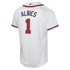 MLB Ozzie Albies Atlanta Braves Nike Youth Home Game Player Jersey - White