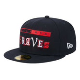 Atlanta Braves New Era Ransom 59FIFTY Fitted Hat - Navy Hats