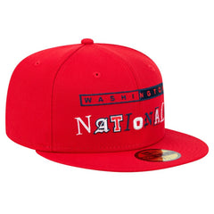 Washington Nationals New Era Ransom 59FIFTY Fitted Hat - Red Hats