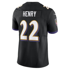 NFL Derrick Henry Baltimore Ravens Vapor F.U.S.E. Limited Jersey - Black