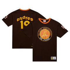 San Diego Padres Mitchell & Ness Cooperstown Collection Player Legends Ringer T-Shirt - Brown T-shirts