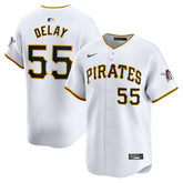 Jason Delay Pittsburgh Pirates Nike Home Limited Player Jersey – White Jerseys
