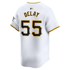 MLB Jason Delay Pittsburgh Pirates Nike Home Limited Player Jersey?¨C White