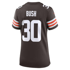 NFL Devin Bush Cleveland Browns Women's Game Jersey - Brown