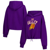 Phoenix Suns Women's 2024/25 City Edition Cropped Pullover Hoodie Purple