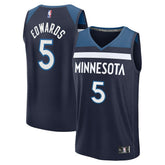 NBA Anthony Edwards Minnesota Timberwolves Fast Break Replica Player Jersey - Icon Edition - Navy