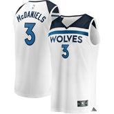 NBA Jaden McDaniels Minnesota Timberwolves Fast Break Replica Player Jersey - Association Edition - White