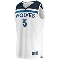 NBA Jaden McDaniels Minnesota Timberwolves Fast Break Replica Player Jersey - Association Edition - White