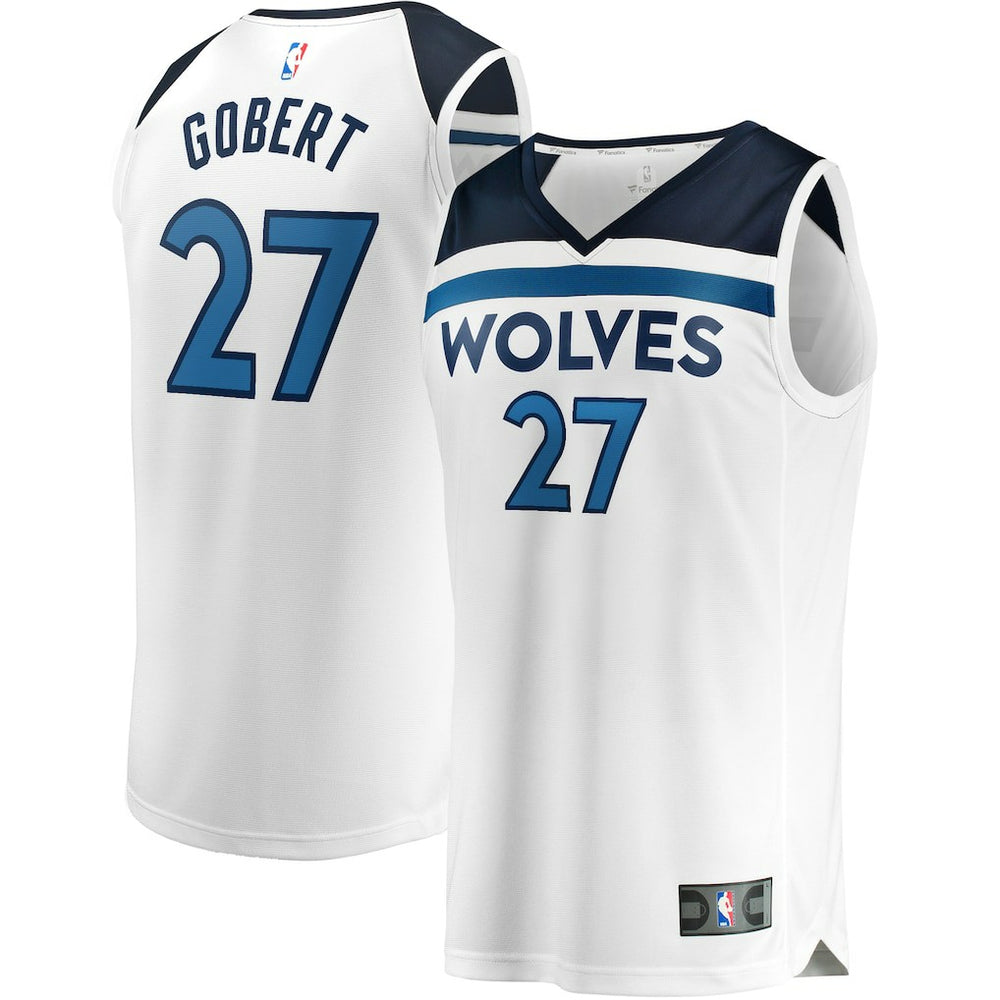 NBA Rudy Gobert Minnesota Timberwolves Fast Break Replica Player Jersey - Association Edition - White