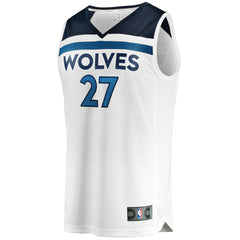 NBA Rudy Gobert Minnesota Timberwolves Fast Break Replica Player Jersey - Association Edition - White