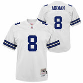 Troy Aikman Dallas Cowboys Youth 1992 Legacy Jersey White