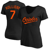 Jackson Holliday Baltimore Orioles Women's Plus Size Name & Number V-Neck T-Shirt - Black T-shirts