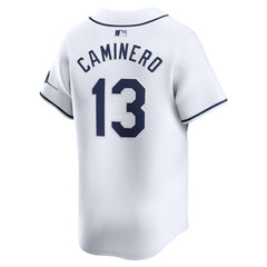 Junior Caminero Tampa Bay Rays Nike Youth Home Limited Player Jersey - White Jerseys