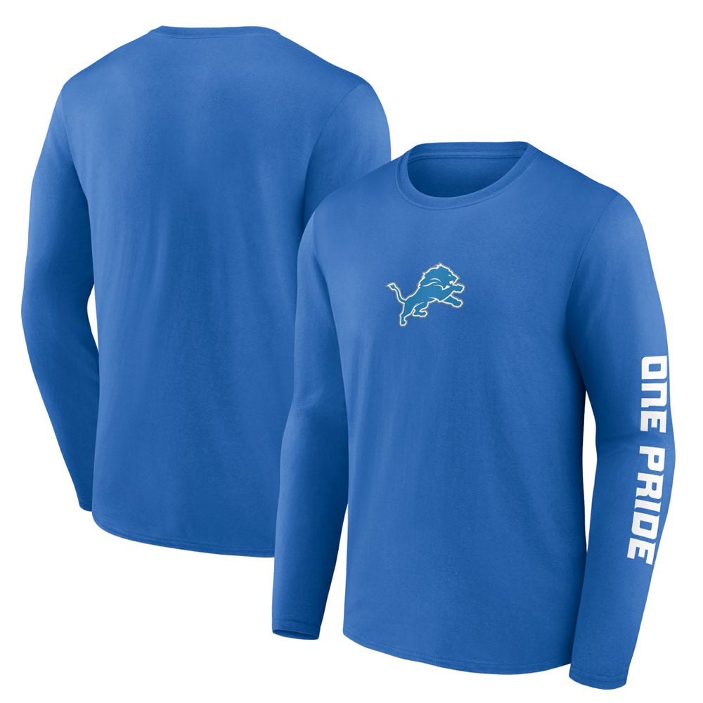 Detroit Lions One Pride Long Sleeve T-Shirt Blue