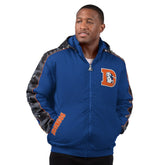Denver Broncos Starter Thursday Night Gridiron Full-Zip Hoodie Jacket Navy