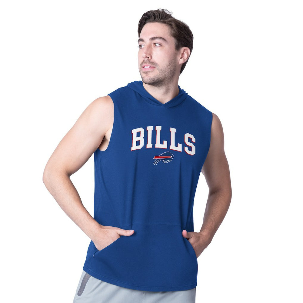 Buffalo Bills MSX by Michael Strahan Action Sleeveless Pullover Hoodie Royal