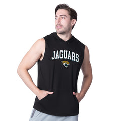 Jacksonville Jaguars MSX by Michael Strahan Action Sleeveless Pullover Hoodie Black