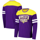 Minnesota Vikings G-III Sports by Carl Banks Adaptive Hail Mary Long Sleeve T-Shirt Purple/Gold