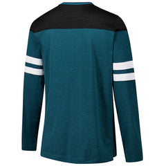 Philadelphia Eagles G-III Sports by Carl Banks Adaptive Hail Mary Long Sleeve T-Shirt Midnight Green/Black