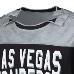 Las Vegas Raiders G-III Sports by Carl Banks Adaptive Hail Mary Long Sleeve T-Shirt Black/Silver