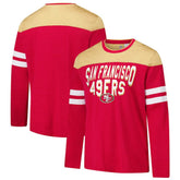 San Francisco 49ers G-III Sports by Carl Banks Adaptive Hail Mary Long Sleeve T-Shirt Scarlet/Gold
