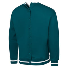 Philadelphia Eagles G-III Sports by Carl Banks Adaptive Blocker Fleece Pullover Sweatshirt Midnight Green