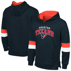 Houston Texans G-III Sports by Carl Banks Adaptive Faceoff Pullover Hoodie Navy/Red