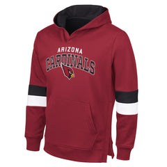 Arizona Cardinals G-III Sports by Carl Banks Adaptive Faceoff Pullover Hoodie Cardinal/Black